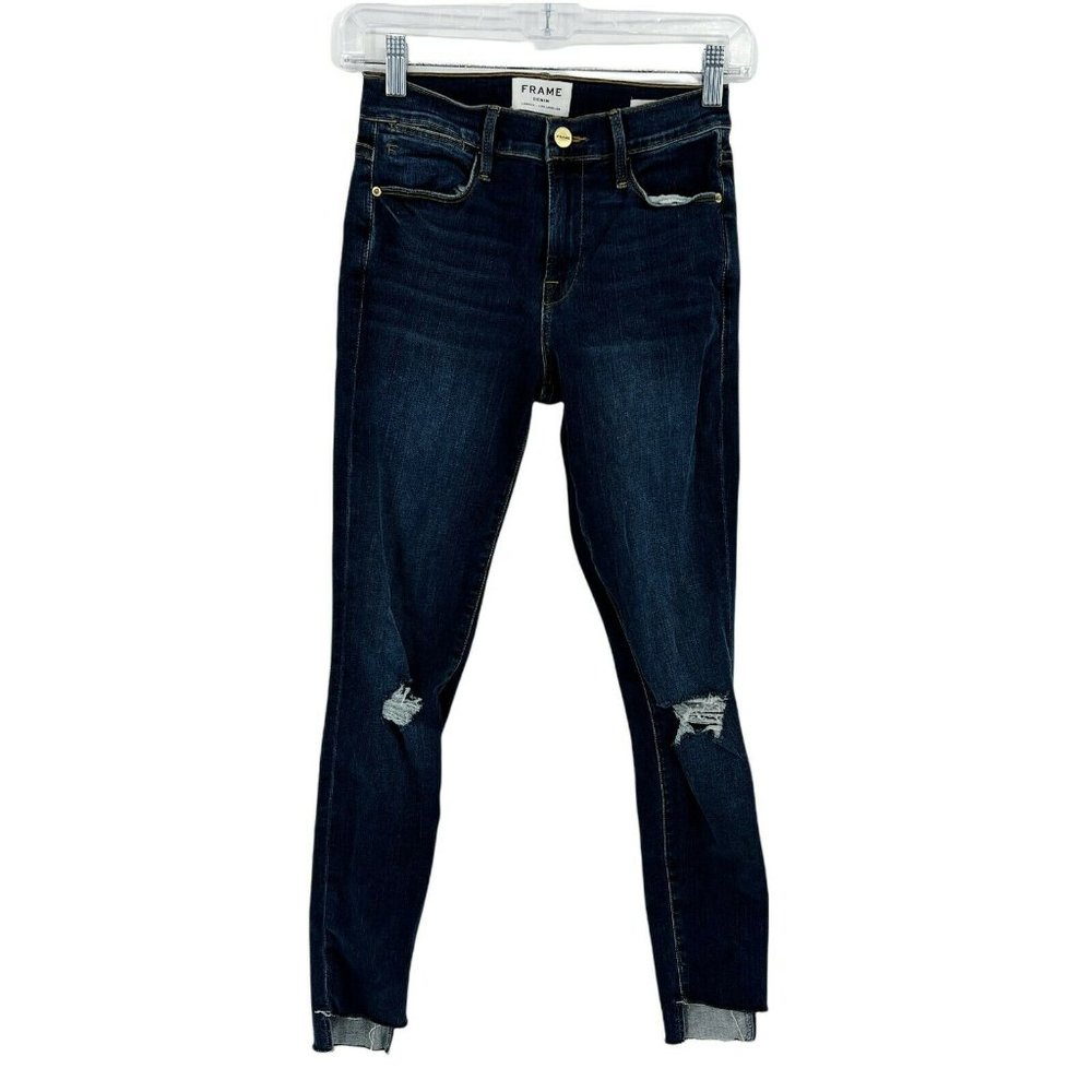 Frame Denim Jeans Women's 25 Le High Skinny Stretch Denim Blanchett Cut …